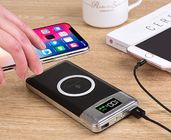 Qi Wireless Portable Charger 10000mAh 12000mah Dual usb output Power Bank with LED Digital Display External Battery 2 in 1