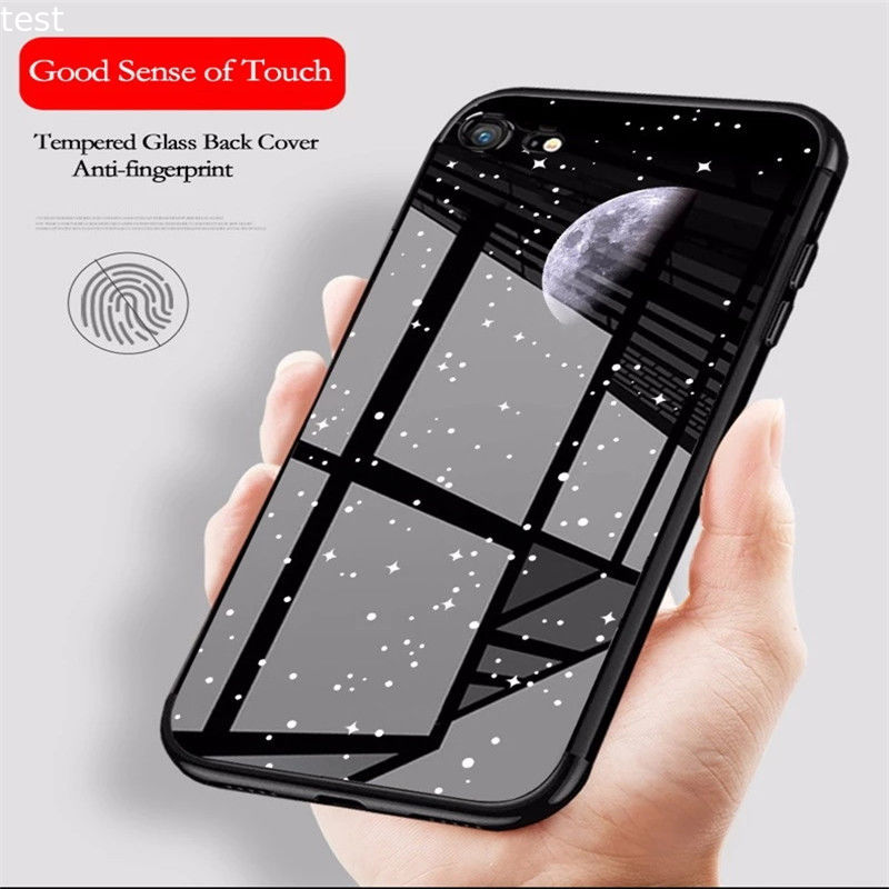 2018 newest Amazon hot selling TPU glass phone case tempered glass phone case for iphone x