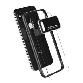 Chiara cassa antiurto di lusso del telefono per la cassa di vetro del telefono temperata x di Iphone trasparente